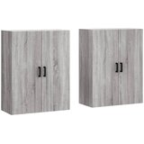  Zidni ormarići 2 kom siva boja hrasta sonome 69,5 x 34 x 90 cm | shoptok.hr