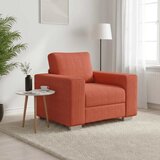 SOFA fotelja crveno narančasta 100x77x82 cm korduro tkanina - Crveno-narančasta 1 100 cm Cijene