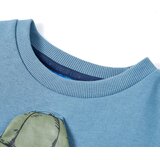  Dječja topla majica srednje plava 128 | shoptok.hr