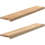  Prozorske klupice 2 kom 110x20x2 cm netretirane masivne hrast | shoptok.hr