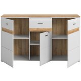 MID.YOU Komoda Ashton, Siva/hrast | Shoptok.si