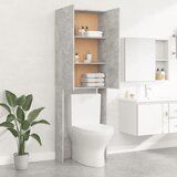 Ormarić za perilicu rublja siva boja betona 64 x 25,5 x 190 cm | shoptok.hr