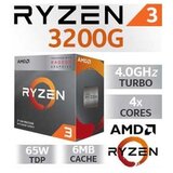 AMD RYZEN 3 3200G AM4 BOX 4 CPU cores,4... | Eponuda.ba