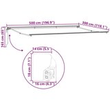 vidaXL Retraktilna tenda krema 500 × 300 cm Poliester in kovina, (5000143556) Cene