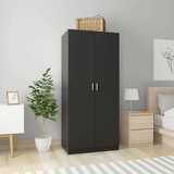 vidaXL Ormar crni 80 x 52 x 180 cm od konstruiranog drva Cijene