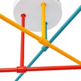 Plafonski luster CAMBRIDGE 6xE27/20W/230V plava/crvena/narandžasta | Eponuda.com