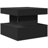  Stolić za kavu s LED svjetlima crni 50 x 50 x 40 cm | shoptok.hr