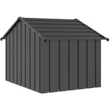 vidaXL Kućica za pse s krovom 83x130x85 cm pocinčani čelik | shoptok.hr