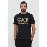 Ea7 Emporio Armani Kratka majica moški, črna barva