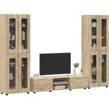  Set TV komoda FLORIN 3 kom. Sonoma hrast Konstruirano drvo | shoptok.hr