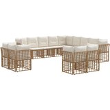  Set vanjskih sofa Prirodna i krema bijela Poliester | shoptok.hr