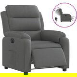 Maison Chic Električni naslanjač - Relax naslanjač temno sivo blago, (22062654) | Shoptok.si