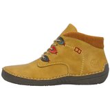 Rieker Gležnarji z vezalkami gorčica / rdeča / črna | Shoptok.si