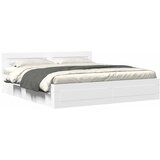  Krevetna konstrukcija s uzglavljem 2 pcs Bijeli 193 x 203 cm | shoptok.hr