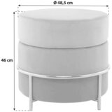 Kayoom TABURE, kovina, tekstil, leseni material krem barve, zlate barve | Shoptok.si