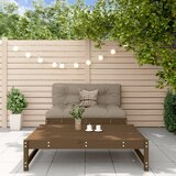 The Living Store Vrtna garnitura 2-delna z blazinami medeno rjava trden les - Vrtna Sedežna Garnitura, (21477386) | Shoptok.si