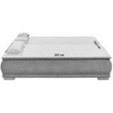 MID.YOU ZOFA S POSTELJNO FUNKCIJO, siva tekstil, leseni material | Shoptok.si