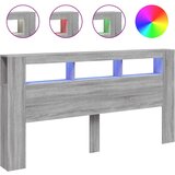  LED uzglavlje boja hrasta 200x18,5x103,5 cm konstruirano drvo | Eponuda.com