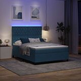  LED Box Spring Krevet Tamno plava 140 x 190 cm Baršun | shoptok.hr
