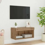  Set TV komoda s LED svjetlima Umjetnički hrast 60 x 30 x 30 cm | shoptok.hr