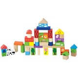  Kocke v vedru Viga kmetija 50 kos | Shoptok.si