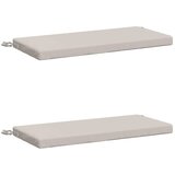  Jastučići za klupe - 2 dijela SOEST 100% poliester Bijela - Bijela 60 x 40 x 5 cm Melange | shoptok.hr