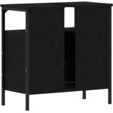 Ormarić za umivaonik u kupaonici crni hrast 60x30x60 cm inženjerski drvo | shoptok.hr