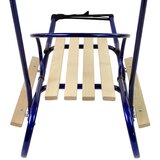 Metal Sled with Push Bar Backrest Strap Blue | shoptok.hr