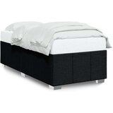vidaXL Posteljni okvir črn 90x200 cm blago | Shoptok.si