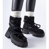 Gemre Black ankle boots with decorative fur Frediano Cijene