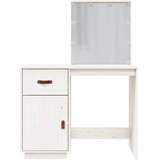  Toaletni stolić s LED svjetlom bijeli 95x50x133,5 cm borovina | Eponuda.com