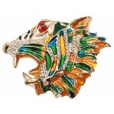Kesi Tiger BZ-7 multicolored brooch Cene
