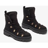 Resti Black women's insulated trapper boots with sheepskin Lery Walk | ePonuda.com
