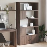 Furnova Knjižna omara rjavi hrast 100x36x189 cm inženirski les, (21932199) | Shoptok.si