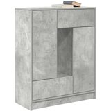  Komoda s predali in vrati, betonsko siva, 73x31x90 cm | Shoptok.si