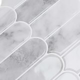  Pernata pločica 10 pcs Sivi mramor 30 x 30 cm Poliuretan i PET | shoptok.hr