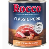Rocco Classic Pork 6 x 800 g Svinjina s piščancem in lososom