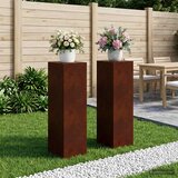  Stalak za biljke 2 pcs Rđa 30 x 30 x 100 cm Otporni čelik | shoptok.hr