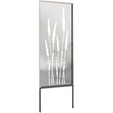 Privatnost u vrtu Cvjetni Srebrno 50 x 140 cm Nehrđajući čelik | shoptok.hr