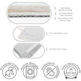 Mila Home Kremno bel pralen tekač 80x200 cm Komodo Beach – | Shoptok.si