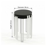 Hanah home Set 3 stočića Palma Black White | Eponuda.com