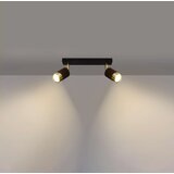  Sollux SL.1070 - Spot svetlo NERO 2xGU10/40W/230V crna/zlatna | Eponuda.com