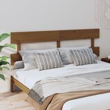 vidaXL Posteljno vzglavje medeno rjavo 204x3x81 cm trdna borovina | Shoptok.si