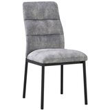 XXXL Stol Daniel Giga-s, Siva, Žamet | Shoptok.si