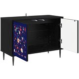  ormar MAINZ 69 x 33 x 50,5 cm Crni hrast Konstruirano drvo | shoptok.hr