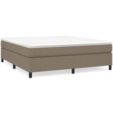 vidaXL Box spring postelja z vzmetnico taupe 180x200 cm blago, (20791728) Cene