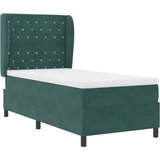  Krevet s opruga kutije Tamnozelena 200 x 100 cm Baršun | shoptok.hr