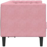  Chesterfield sofa s jastucima za 2 osobe, ružičasti baršun | Shoptok.si