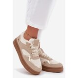 Boto Women's Platform Sneakers with Sheepskin Beige Frelina | Shoptok.si