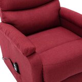  Fotelja na podizanje od tkanine crvena boja vina - boja crnog vina 1 | shoptok.hr
